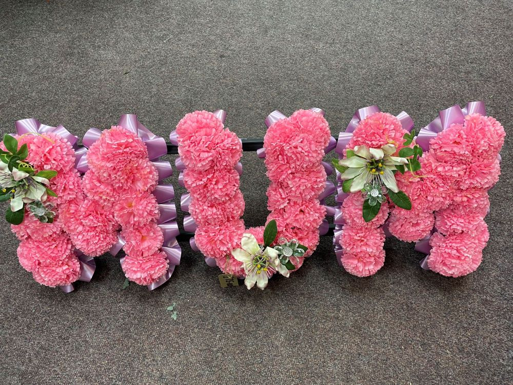 Pink MUM Letters