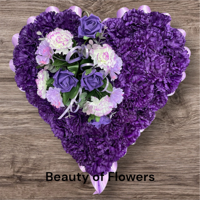 Artificial Purple and Lilac Based Heart Product Image